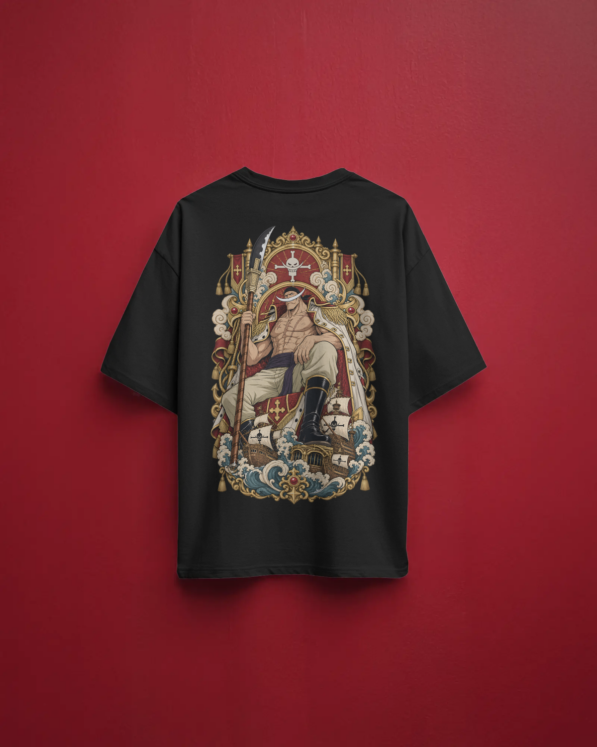 Whitebeard One Piece Premium Oversized T-Shirt – Pirate Legacy Design
