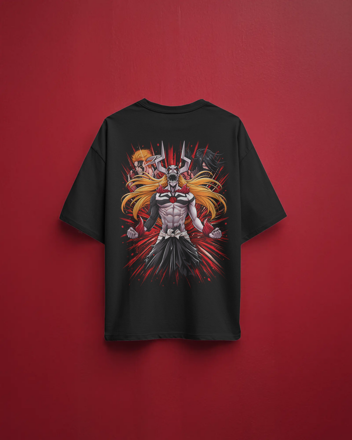 Ichigo Kurosaki Bleach Premium Oversized T-Shirt – Hollow Bankai Design