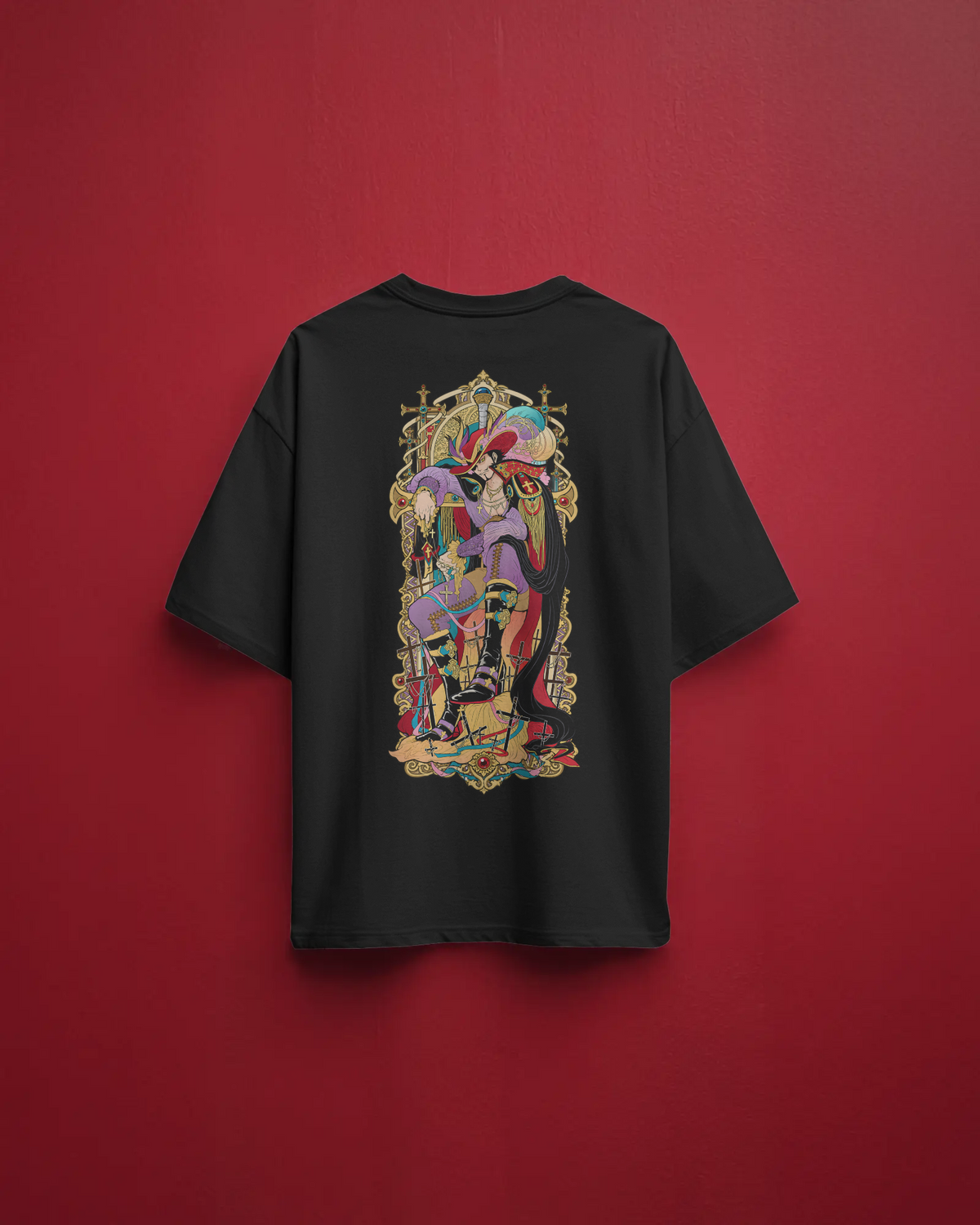 Dracule Mihawk One Piece Premium Oversized T-Shirt – World’s Strongest Swordsman Design