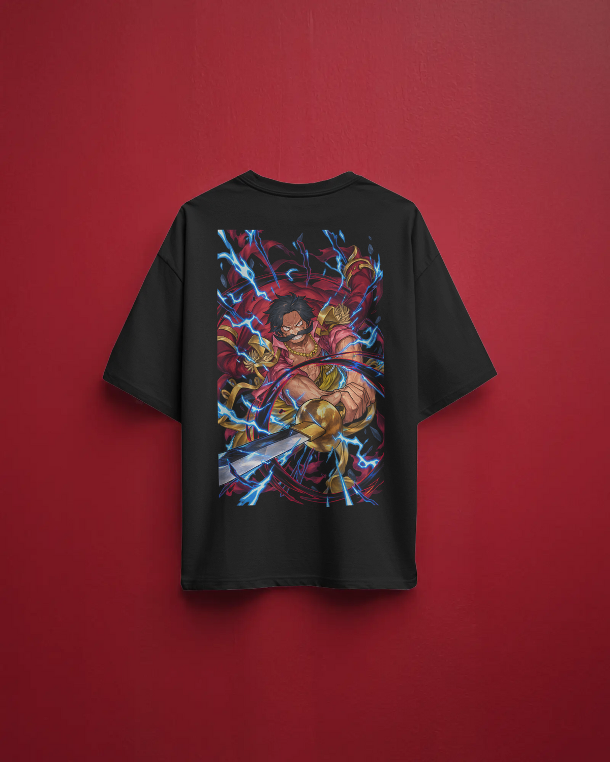 Gol D. Roger One Piece Premium Oversized T-Shirt – Pirate King Design