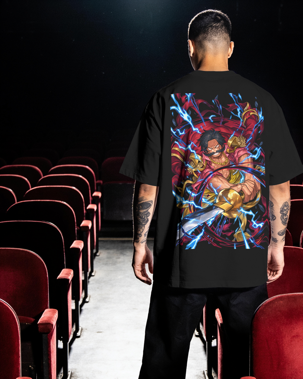 Gol D. Roger One Piece Premium Oversized T-Shirt – Pirate King Design