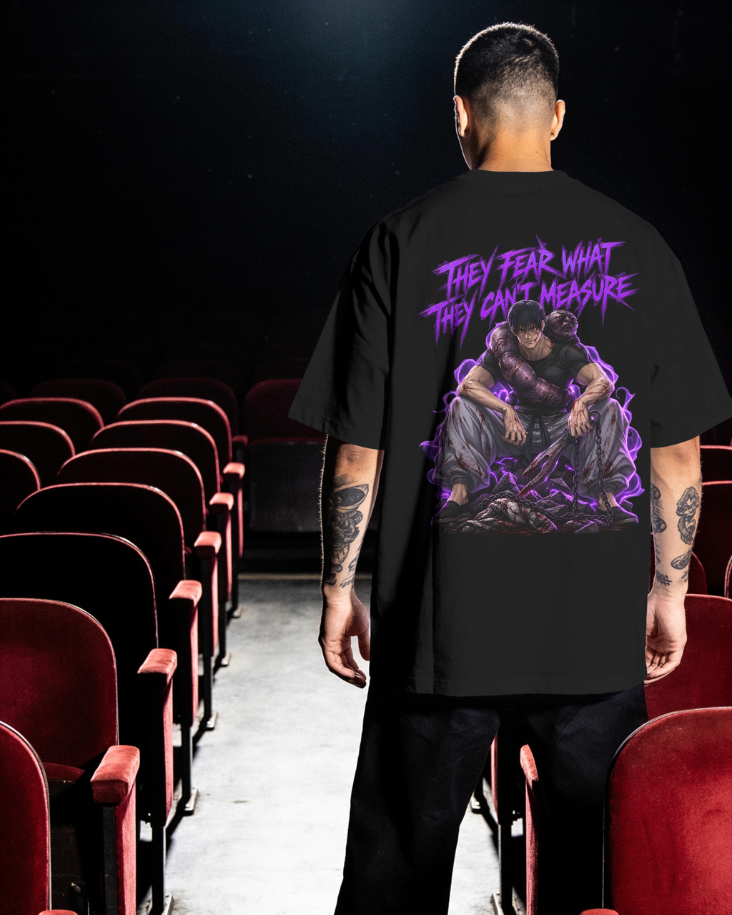 Toji Fushiguro Jujutsu Kaisen Premium Oversized T-Shirt – Unmeasurable Design