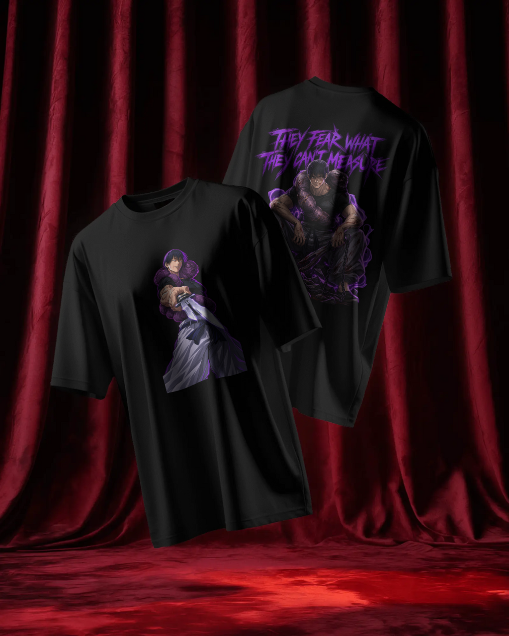 Toji Fushiguro Jujutsu Kaisen Premium Oversized T-Shirt – Unmeasurable Design