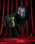 Dragon Ball Premium Oversized T-Shirt – Shenron & Gogeta Blue Design