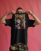 Monkey D. Luffy One Piece Premium Oversized T-Shirt – Wanted Card Design