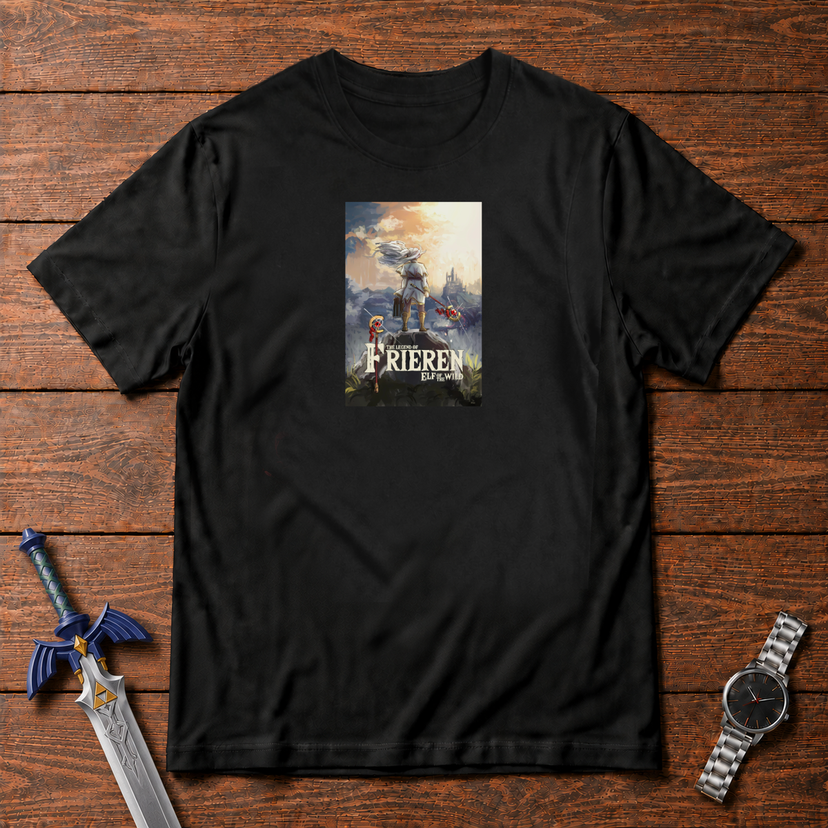 Frieren Anime Gaming T-Shirt – Elf of the Wild
