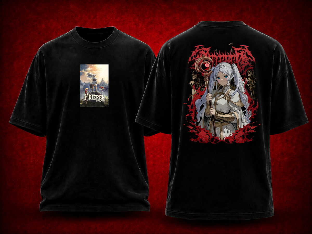 Frieren Anime Gaming T-Shirt – Elf of the Wild