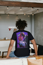 Chainsaw Man Chainsaw Man black T-shirt back model