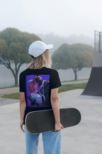 Chainsaw Man Chainsaw Man black T-shirt back model