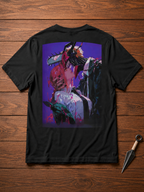 Chainsaw Man Chainsaw Man black T-shirt back flatlay