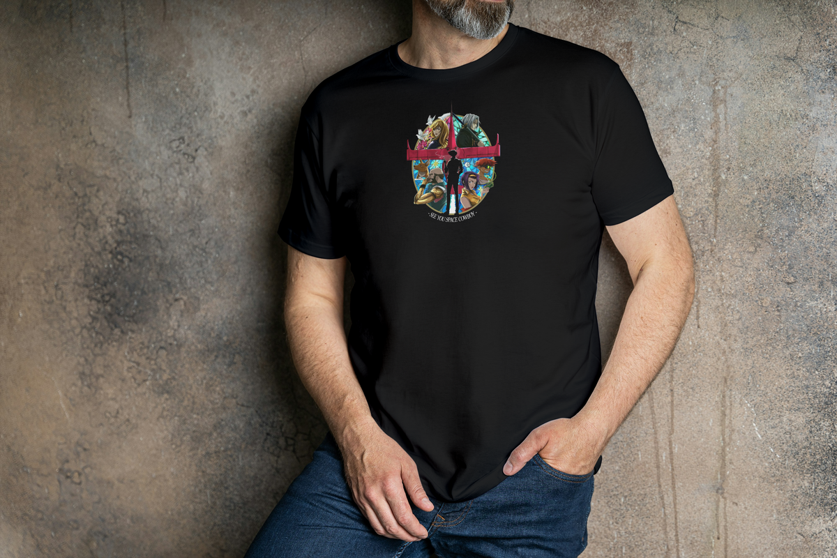 Spike Spiegel Cowboy Bebop black T-shirt front model
