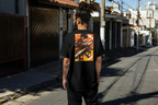 Levi Ackerman Attack on Titan black T-shirt back model