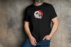 Levi Ackerman Attack on Titan black T-shirt front model