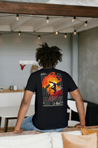 Denji Chainsaw Man black T-shirt back model