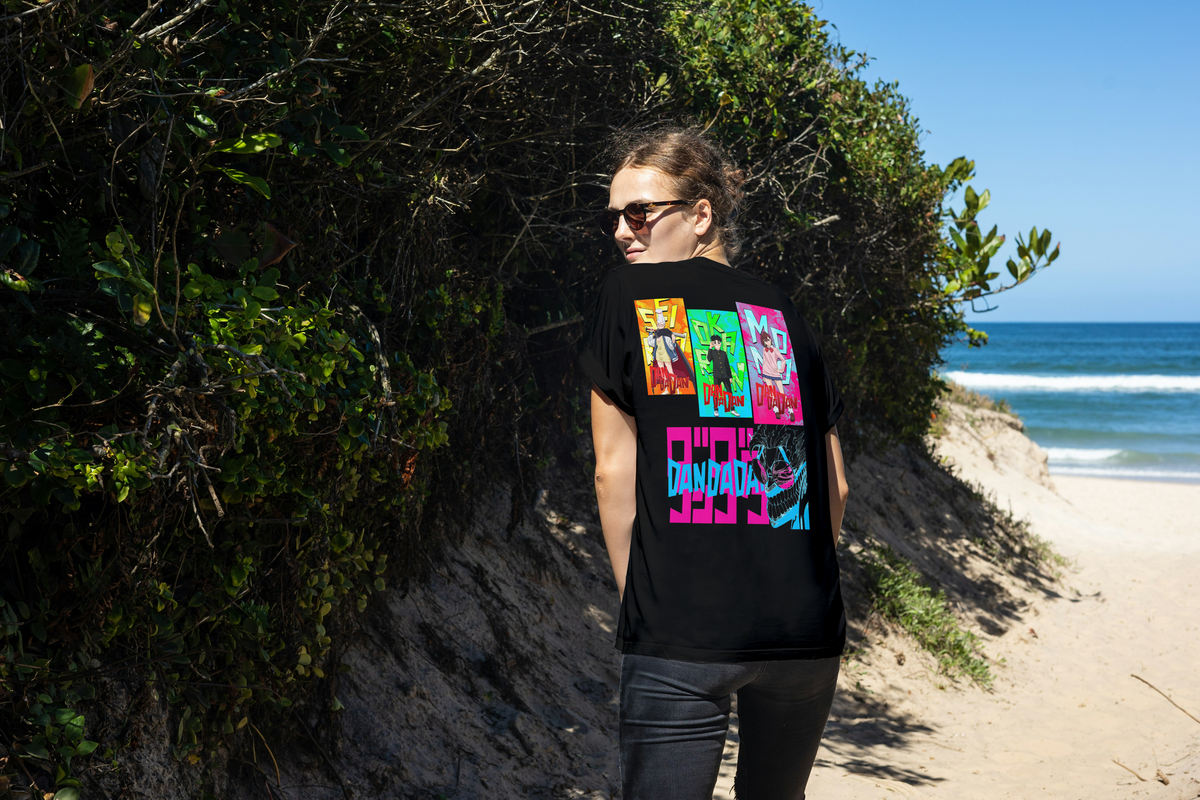 Dandadan Dandadan black T-shirt back model