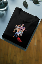 Dandadan Dandadan black T-shirt front flatlay