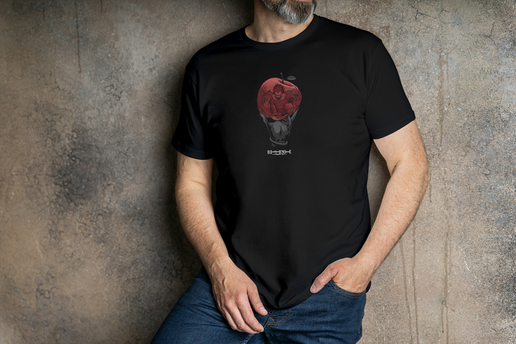Ryuk Death Note black T-shirt front model