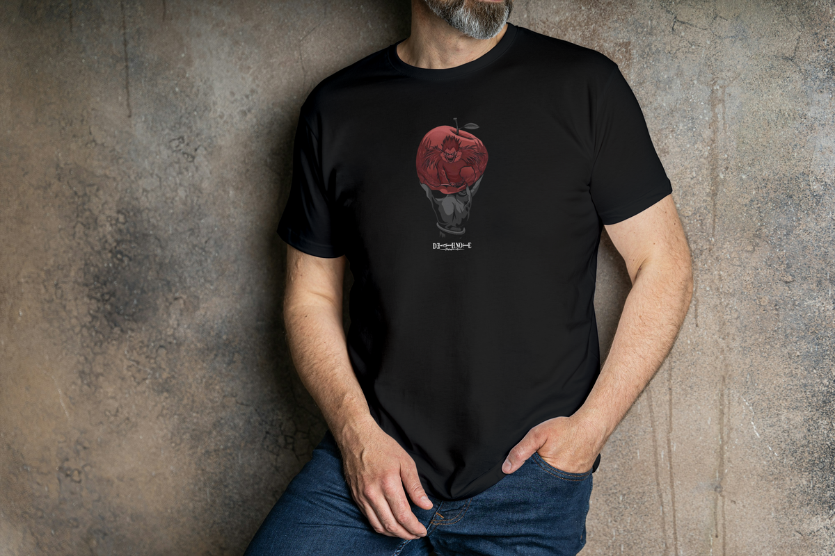 Ryuk Death Note black T-shirt front model