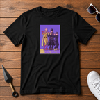 Mash Burnedead Mashle: Magic and Muscles black T-shirt front flatlay