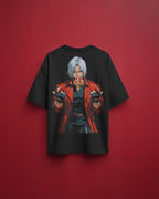 Dante Devil May Cry Premium Oversized T-Shirt – mockup floating DMC dante BACK