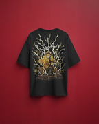 Zenitsu Agatsuma Demon Slayer Premium Oversized T-Shirt – mockup floating zenitsu BACK