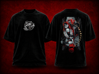 Homunculi Fullmetal Alchemist black T-shirt front and back model