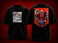 Homunculi Fullmetal Alchemist black T-shirt front and back model