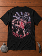 Homunculi Fullmetal Alchemist black T-shirt back flatlay