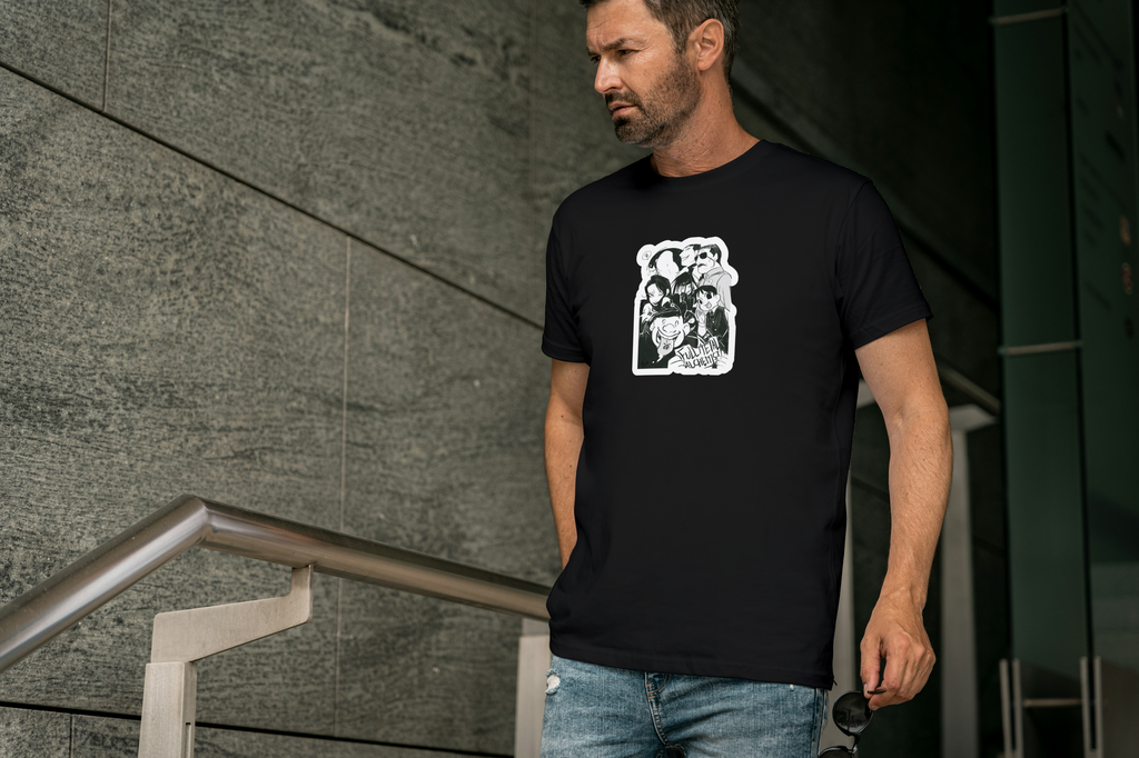 Homunculi Fullmetal Alchemist black T-shirt front model