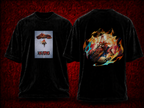 Mavuika Genshin Impact black T-shirt front and back model
