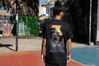 Mavuika Genshin Impact black T-shirt back model