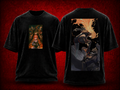 Mavuika Genshin Impact black T-shirt front and back model