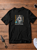Kento Nanami Jujutsu Kaisen black T-shirt front flatlay