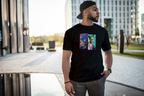 JoJo's Bizarre Adventure JoJo's Bizarre Adventure black T-shirt front model
