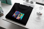 JoJo's Bizarre Adventure JoJo's Bizarre Adventure black T-shirt front flatlay