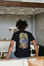 JoJo's Bizarre Adventure JoJo's Bizarre Adventure black T-shirt back model