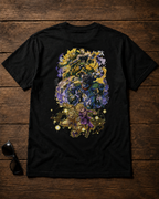 JoJo's Bizarre Adventure JoJo's Bizarre Adventure black T-shirt back flatlay