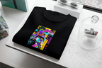 JoJo's Bizarre Adventure JoJo's Bizarre Adventure black T-shirt front flatlay