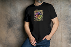 JoJo's Bizarre Adventure JoJo's Bizarre Adventure black T-shirt front model