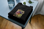 JoJo's Bizarre Adventure JoJo's Bizarre Adventure black T-shirt front flatlay