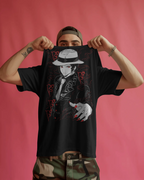 Muzan Kibutsuji Demon Slayer Premium Oversized T-Shirt – mockup lifestyle Demon Slayer Muzan 1 FRONT