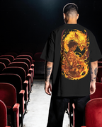 Tanjiro Kamado Demon Slayer Premium Oversized T-Shirt – mockup lifestyle demon slayer tanjiro 2 BACK
