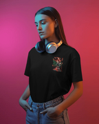 Tanjiro Kamado Demon Slayer Premium Oversized T-Shirt – mockup lifestyle demon slayer tanjiro 2 FRONT 3