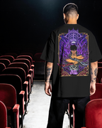 Sung Jinwoo Solo Leveling Premium Oversized T-Shirt – System Design – mockup lifestyle solo leveling small 2 BACK
