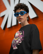 SPY x FAMILY Premium Oversized T-Shirt – Loid, Anya & Yor – mockup lifestyle spy family 2 FRONT closeup