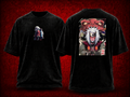Jiraiya Naruto black T-shirt front and back model