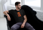 Kurama Naruto black T-shirt front model
