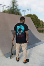 Sadako The Ring black T-shirt back model