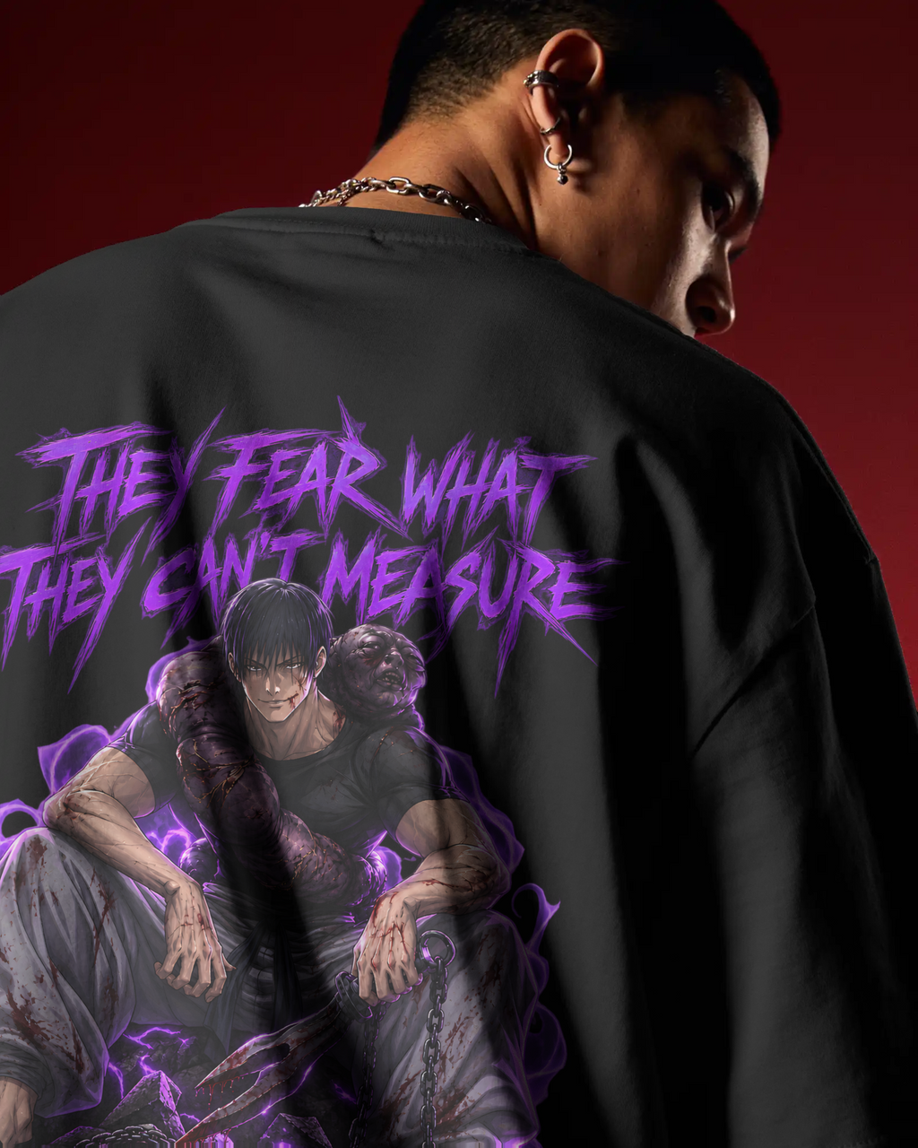 Toji Fushiguro Jujutsu Kaisen Premium Oversized T-Shirt – Unmeasurable Design