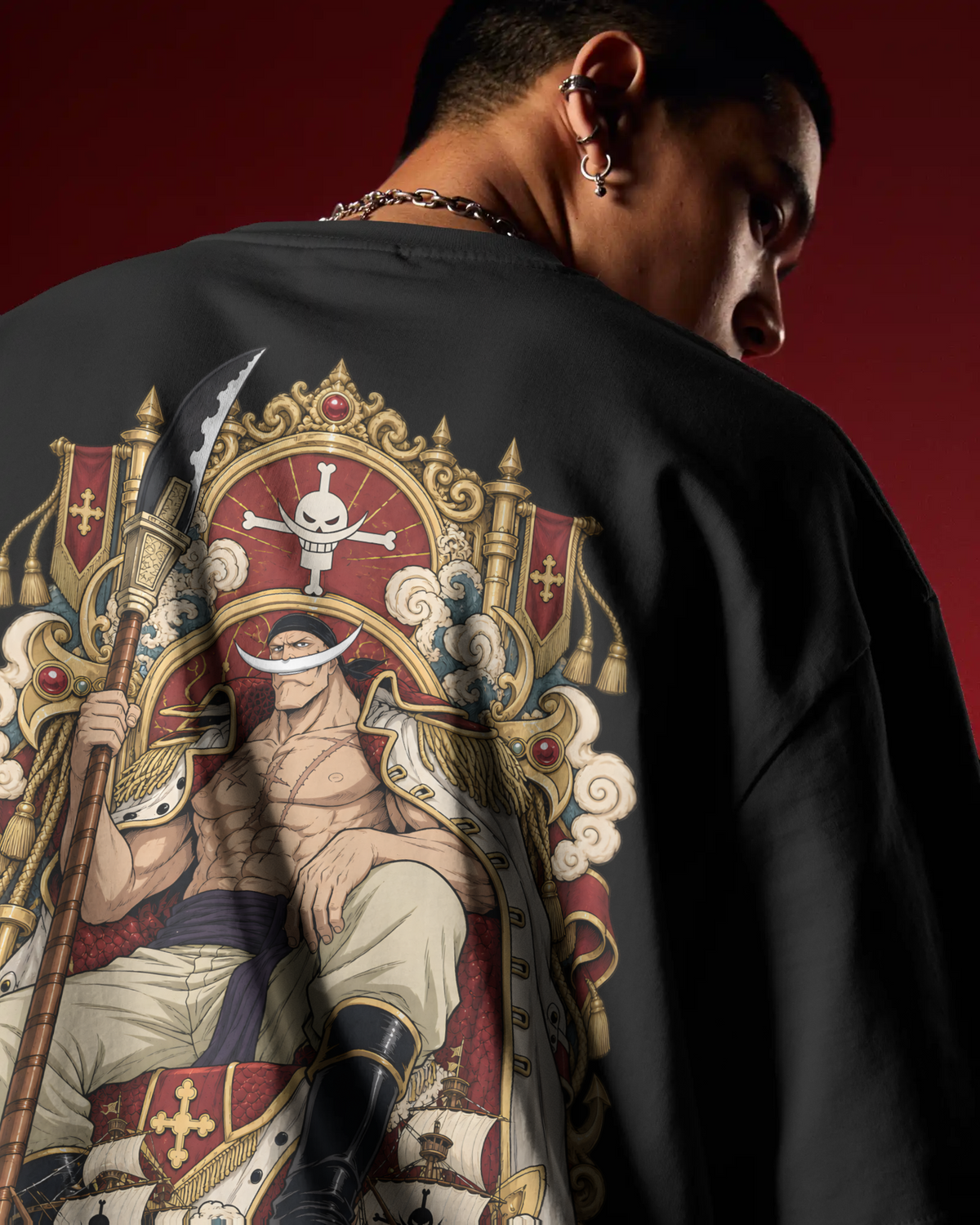 Whitebeard One Piece Premium Oversized T-Shirt – Pirate Legacy Design